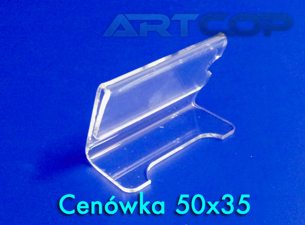 Cenówka z plexi pleksi 50x35 ARTCOP