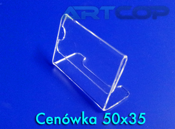 Cenówka z plexi pleksi 50x35 ARTCOP