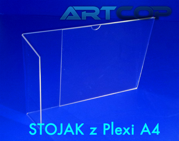 A4 stojak z plexi pleksy pleksi pmma pionowy ARTCOP