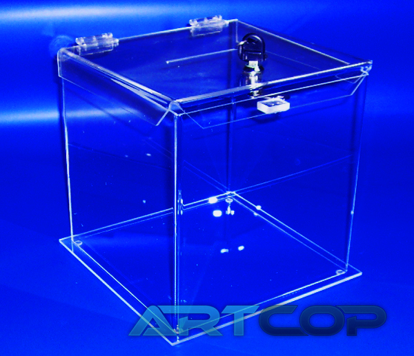 Urna skarbona skarbonka skrzynka z plexi ARTCOP